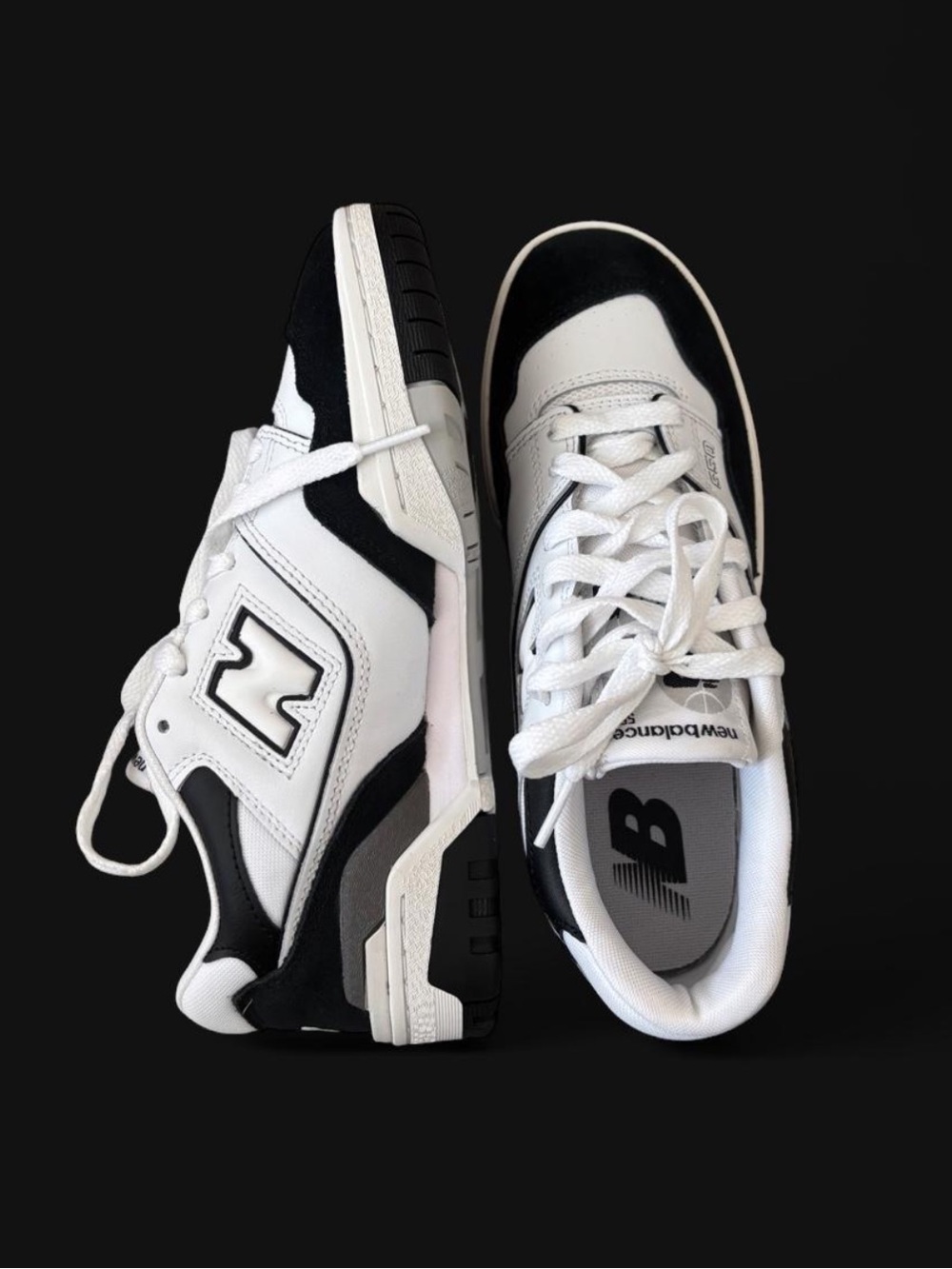 NWT New Balance Black/White Retro Court Sneakers